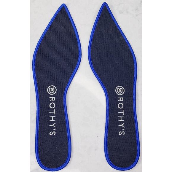 ROTHY'S The Point Midnight Sparkle Slip On Shoes Flats Blue Women's Size 10 - Picture 4 of 14